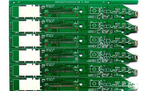 經(jīng)過(guò)噴錫的電路板 經(jīng)過(guò)噴錫的電路板