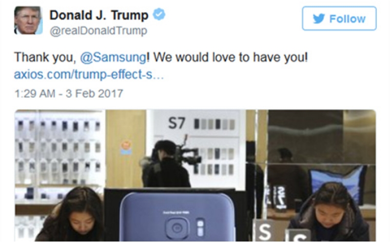 三星確定在美投產，是迫于特朗普壓力？