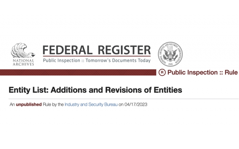 12家電子分銷商，被美商務部列入實體清單